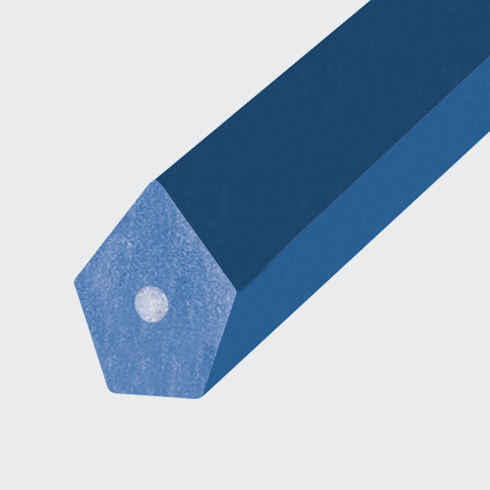 Spitzkeilriemen PU85A blau, Zugträger Glasfaser (Form 2)