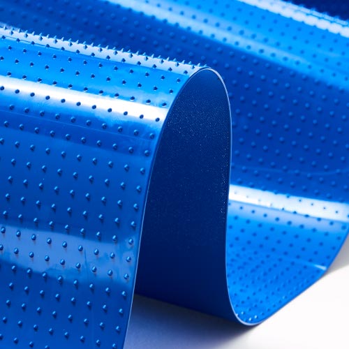 elastisches Transportband ultramarinblau Spikes FDA